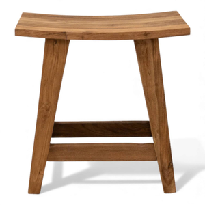 Tabouret en teck de style moderne avec bois recyclé rustique et de haute qualité pour meubles de jardin - Product Image 3