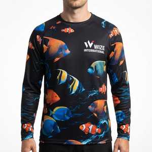 Camiseta de Pesca de Manga Larga con Diseño Personalizado para Hombre, Transpirable, Impermeable, UPF 50, Anti-Vegetación - Product Image 1