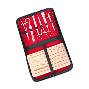 Large Silicone Pad 14 Pre-Cut Wounds <b>Suture</b> Practice <b>Kit</b> for Medical Students for Orthopedic Surgical Instruments ENT Hospitals - Product Image 1