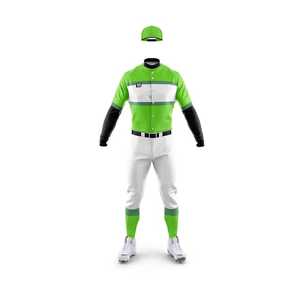 Uniformes de baseball en polyester à manches courtes, service OEM, logo personnalisé, sublimation, pour équipe, vente en gros, uniformes de baseball à séchage rapide - Product Image 2
