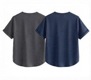 T-shirt personnalisé OEM pour femme, col rond, coupe ample, manches courtes, 100% coton, couleur unie, respirant, tissu jersey décontracté, toutes saisons - Product Image 2