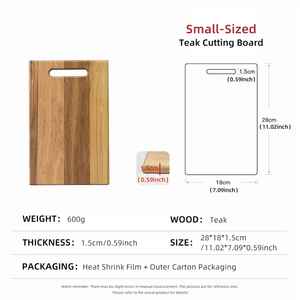 Planches à découper en bambou pour la cuisine, planches à découper en bois, double face, disponibles en plusieurs épaisseurs, pour la cuisine et la salle à manger - Product Image 3