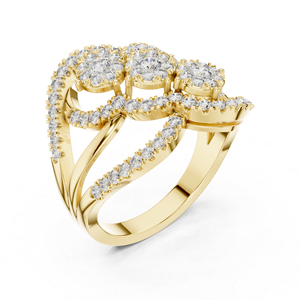 Anillo de Compromiso de Oro Rosa de 14K con Diamante Cultivado en Laboratorio para Mujer |   Diamante Cultivado Nuevo - Product Image 6