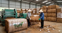 Balle de fibres de coco naturelles, brutes et écologiques pour l'agriculture et la construction, fabriquée au Vietnam