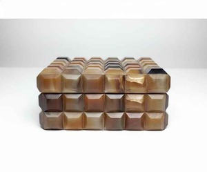 Boîte à bijoux rectangulaire en os, artisanale, écologique, avec couvercle, design moderne, conteneur de rangement à 1 niveau, capacité 0-1L - Product Image 4