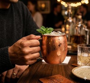 Stylish Copper Moscow Mule <b>Mugs</b> Built For Daily Beverage Serving Ideal For Kitchen Bar And Party Entertainment - Product Image 4