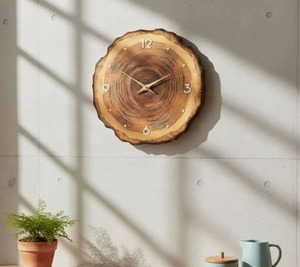 Reloj de Pared de Madera de Nogal Hecho a Mano, Geométrico, de Cuarzo Analógico, de Una Sola Aguja, Moderno, Minimalista, Decoración de Pared para Bodas, Funciona con Batería - Product Image 5