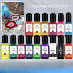 Kit de colorants en résine pigmentée colorée à haute concentration de cristal, best-seller, pour bijoux et artisanat - Product Image 4