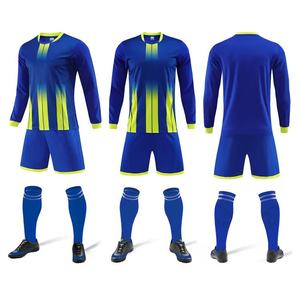 Maillot de football à manches longues vierge pour hommes, personnalisable avec découpe automatisée, incluant nom et numéros, vente en gros - Product Image 4