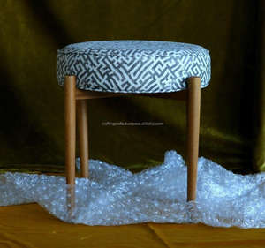 Tabourets élégants fabriqués à la main en bois fer antique en aluminium acier et motifs plaqués or pour cuisine salle de bain et extérieur - Product Image 5