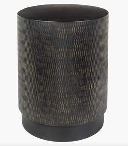 Bronze Handmade Hammered Drum Accent Side <b>Table</b> - Product Image 5
