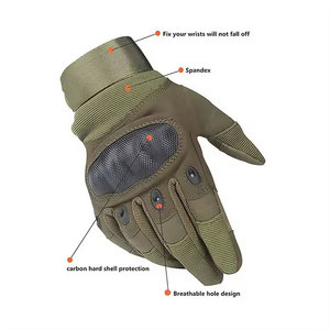 Gants tactiques vert olive, longueur poignet, en nylon respirant, pour usage sportif et extérieur, printemps-été, gants de sécurité - Product Image 4