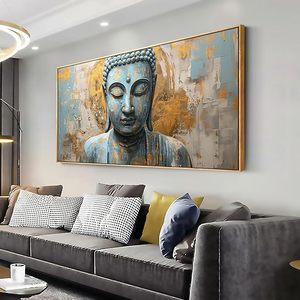 Arte de pared EOB, impresión Zen de Buda, pintura moderna en lienzo para colgar en sala de estar, dormitorio, comedor, decoración para el hogar y la oficina - Product Image 1