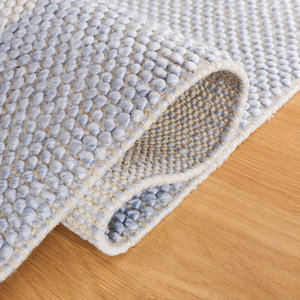 Alfombra de lana tejida a mano geométrica moderna conjunto de alfombra de área de tejido plano - Product Image 5