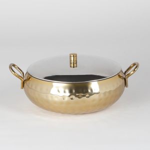 Ensemble de casseroles modernes en laiton Thermosteel avec étui isotherme premium, lot de 3 pour la cuisine, le bureau, les déjeuners et les pique-niques en plein air - Product Image 1