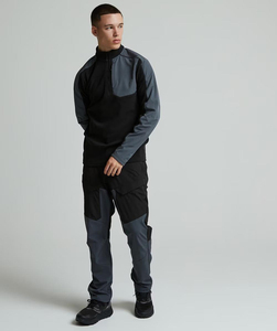Camiseta Deportiva de Manga Larga para Hombre, con Cierre de Cremallera, Secado Rápido, Transpirable, de Poliéster Elástico, Informal, para Gimnasio - Product Image 2