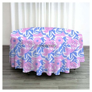Mantel con Estampado Floral Colorido, Redondo/Cuadrado, Estilo Bohemio, para Fiestas y Eventos en Casa - Product Image 1