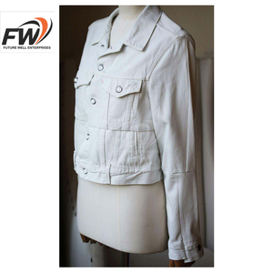 Vestes en jean pour femmes, dernières tendances, 100% coton, décontractées, automne-hiver, manches longues, séchage rapide, respirantes, couleur et logo personnalisés OEM - Product Image 3