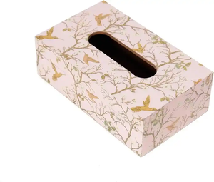 Boîte à mouchoirs personnalisée en résine faite à la main, motif floral, lavable, pour usage intérieur/extérieur, décoration de la maison, salon, chambre, serviettes - Product Image 4