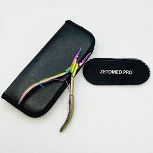 Pince à extensions capillaires multifonctionnelle à 3 trous, outil professionnel en acier inoxydable multi-plasma, la plus vendue, avec Velcro - Product Image 5