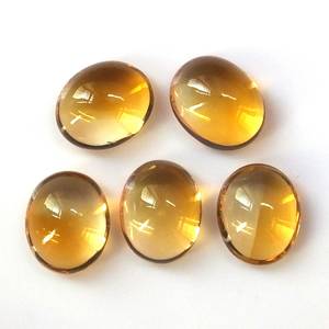 Wholesale Natural <b>Citrine</b> High Quality Oval Cabochon Loose Gemstone <b>Rings</b> Necklace Beads Pendant Jewellery Certified Cat's Eye - Product Image 1