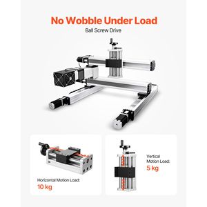 Attuatore Lineare CNC di Alta Precisione da 100mm con Vite a Ricircolo di Sfere e Doppio Asse Ottico - Product Image 5