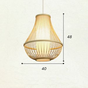 Modern Woven Rattan Pendant <b>Light</b> <b>Indoor</b> Ceiling <b>Light</b> for Home Restaurant Café and Commercial Spaces - Product Image 1