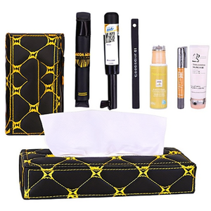 Accessoires pour camions : Boîte à mouchoirs matelassée jaune-noir - Product Image 2