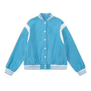 เสื้อแจ็คเก็ตวาร์ซิตี้แบบกำหนดเองสำหรับผู้ชาย ทำจากผ้าเมลตันวูล - Product Image 6