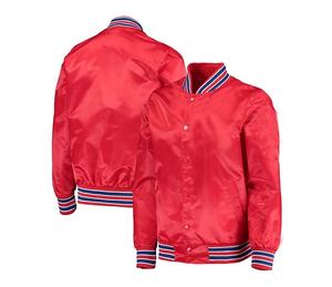 Vestes de sport en satin personnalisées de haute qualité pour femmes, matière satin respirante avec logo de basketball personnalisé pour hommes - Product Image 1
