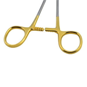 Porte-aiguille Mayo Hegar en carbure de tungstène avec manche doré, en acier inoxydable de qualité supérieure, outil chirurgical réutilisable de qualité hospitalière - Product Image 3