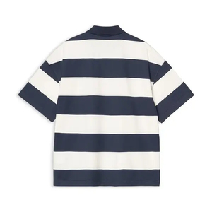 Polo en coton rayé pour homme, manches courtes, décontracté, respirant, tissage Oxford, coupe classique - Product Image 2