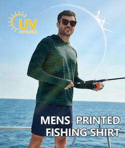 Camisetas de Pesca Antibacterianas de Poliéster y Camisetas con Capucha UPF 50+ de Alto Rendimiento, Ligeras y con Protección Solar - Product Image 5