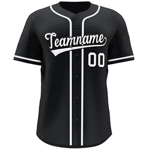 Maillots de baseball personnalisables avec impression de logo, impression numérique, séchage rapide, respirants, haute qualité, personnalisables, unis, 100% polyester - Product Image 3