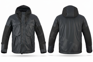 Veste de moto à capuche personnalisée pour l'hiver, doublure thermique, imperméable, équipement de conduite isolé avec protection par armure, vestes de moto personnalisées - Product Image 6
