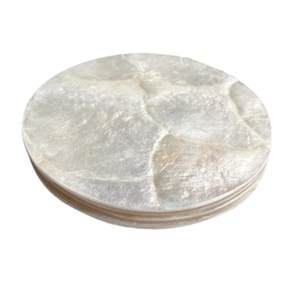 Posavasos Redondos de Lujo RTS con Incrustaciones de Concha de Capiz para Bebidas, para Mesa de Centro, Bar, Comedor y Decoración del Hogar, de Vietnam - Product Image 1