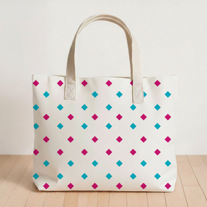 Sac de transport en coton au design minimaliste Sac à provisions léger de grande capacité avec poignées solides - Product Image 3