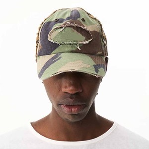 New Washed <b>Distressed</b> Baseball Cap Vintage Faded Soft <b>Top</b> with Raw <b>Distressed</b> Cap - Product Image 1