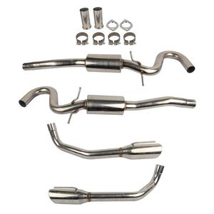 Système d'échappement de tuning pour Ford Mustang GT V8 1996-2004, double silencieux à embout ovale de 4 pouces, échappement cat-back - Product Image 5
