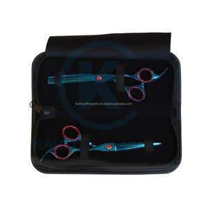 Tijeras Profesionales de Peluquería para Cortar el Cabello, Juego de Tijeras de Acero Inoxidable Afiladas para Adelgazar el Cabello, Kit Duradero para Diestros, Instrumento de Belleza - Product Image 3