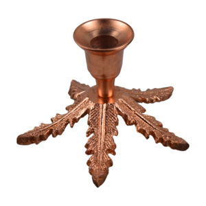 Leaf Metal Design Candle Holder Best for Restaurant Decor and Home Decor <b>Silver</b> Plated Finishing Design Candle Stand - Product Image 6