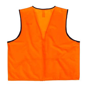 Gilet de chasse unisexe en polaire imperméable et respirant à imprimé animalier orange, 350 g/m², avec bordure marron, décontracté - Product Image 3