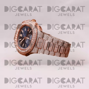 Reloj de Cuarzo Moissanite de Moda Unisex con Forma Redonda, Caja Cuadrada de Lujo, Esfera Redonda, Resistente al Agua, para Compradores Mayoristas - Product Image 2