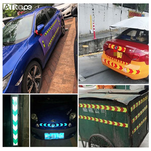 Autocollant réfléchissant pour voiture, bande adhésive pour vélo, moto, jante de moto, auto-adhésif, décoration DIY, feux d'avertissement - Product Image 4