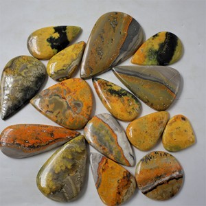 Natural Bumble <b>Bee</b> Quartz Cabochon Loose Gemstone Mixed Cut Polished Stone Jewelry Making Custom Sizes Wholesale - Product Image 3