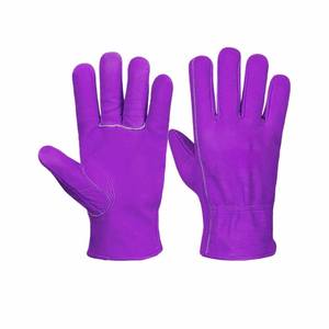 Top Quality Custom Logo Cowhide Grain Leather <b>Driving</b> <b>Gloves</b> Heavy Duty Abrasion Resistant Hand Protection Durable <b>Gloves</b> - Product Image 5