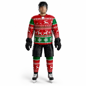 Uniforme de hockey sur glace 100% polyester respirant, sur mesure, unisexe pour adultes, haute qualité, sublimation OEM ODM - Product Image 1