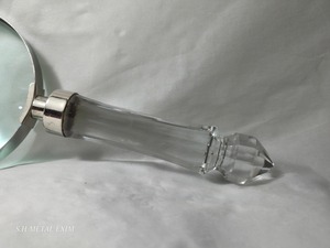Loupe de poche élégante avec poignée en verre cristallin de qualité supérieure, loupe de bureau de luxe pour la décoration de bureau et cadeau haut de gamme - Product Image 3