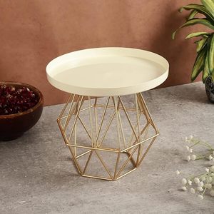 Premium Metal Cake Stand with White Tray & Gold Finish Base Elegant Dessert Stand for Cakes Cupcakes pastries & fruits - Product Image 6