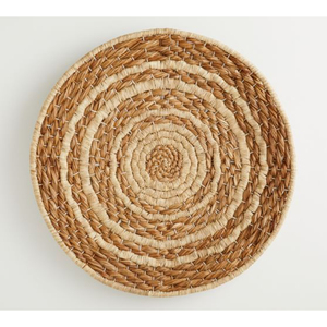 Handmade Woven Rattan Wall <b>Hanging</b> Basket Decor Round Wall Art for Living Room Bedroom & Farmhouse Style Decoration Home - Product Image 5